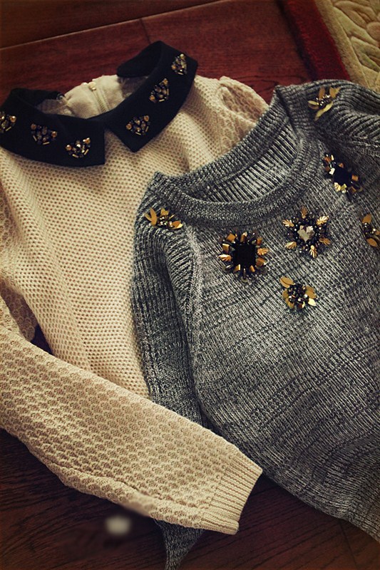 2012年韩版新冬款 可拆卸<em>心型</em>水钻翻领背拉链