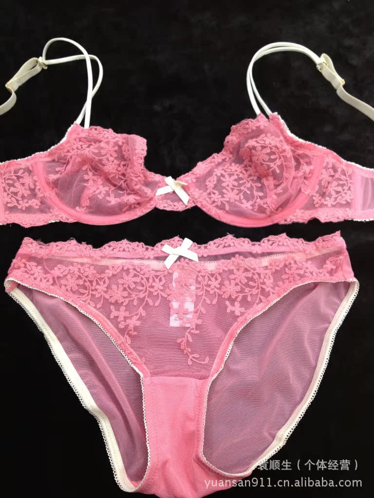 <em>文胸</em>-8002 外贸<em>文胸</em>套装 欧美<em>原单</em>内衣超薄刺