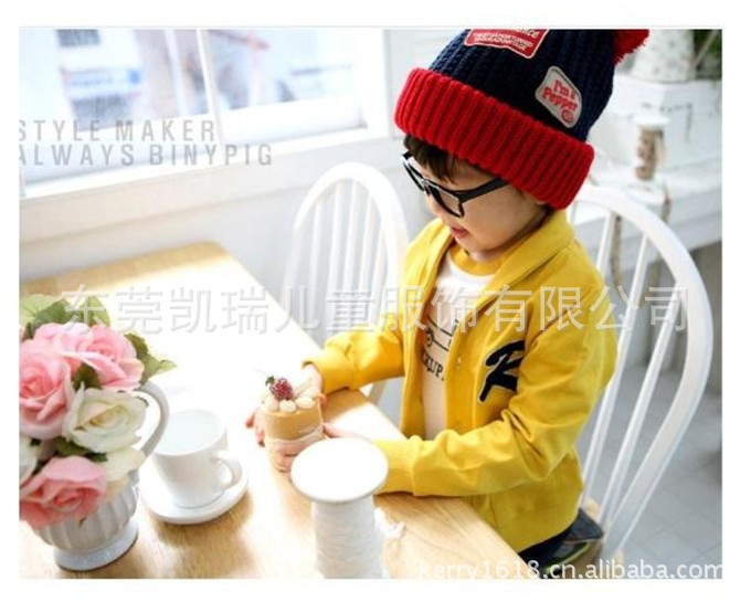 韩版童装 R字母<em>外套</em> 男女<em>童开衫外套</em> 广州童装