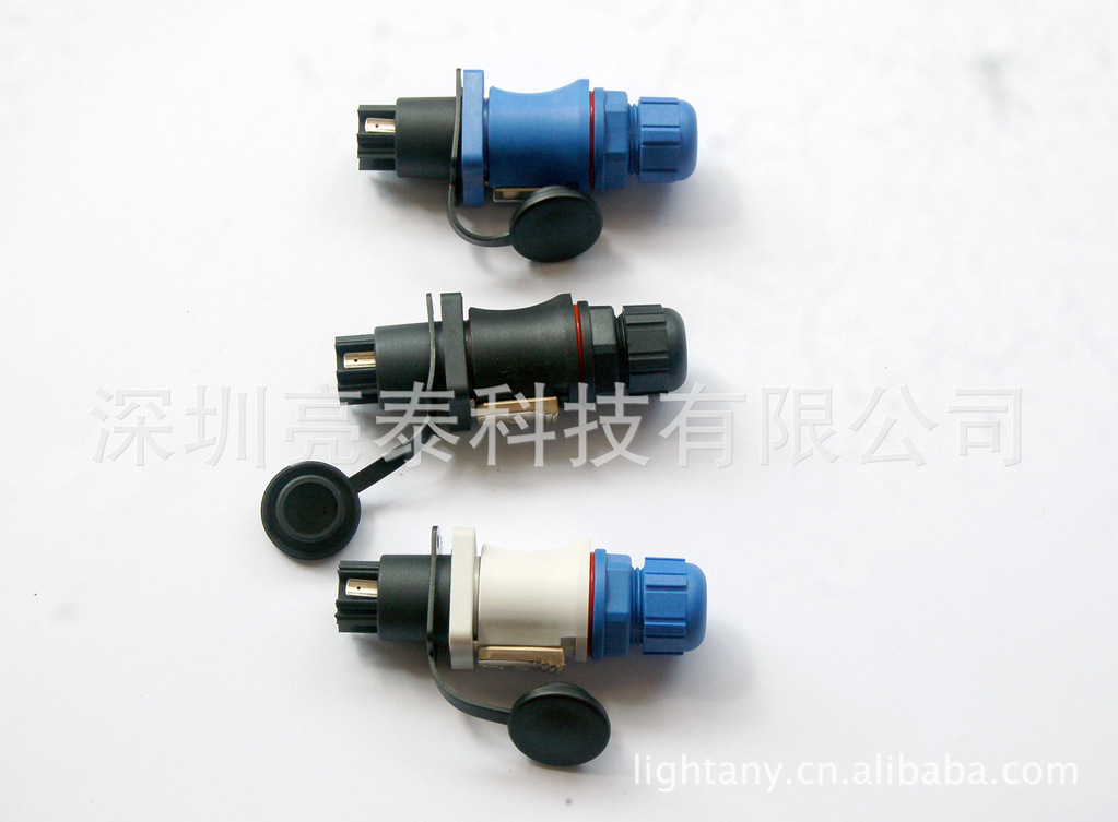 连接器-LED防水电源显示屏航空插头连接器 -连