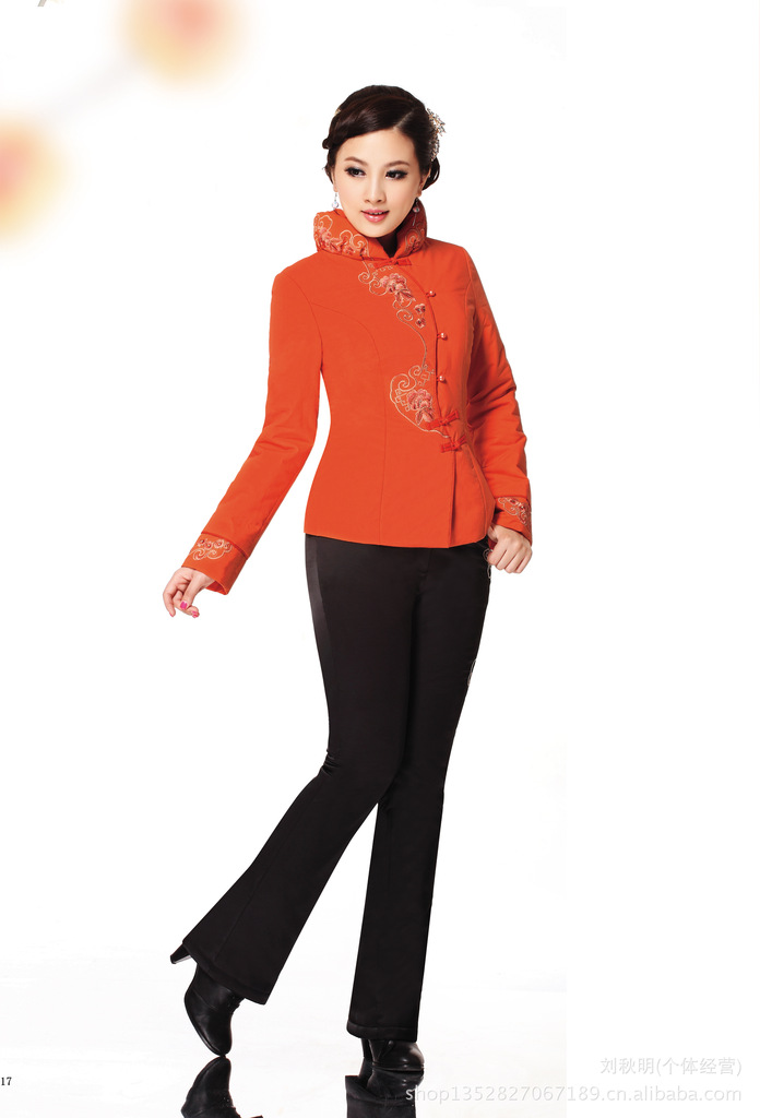 <em>女士冬装</em>民族风 改良唐装<em>棉袄</em> 绣花<em>棉衣夹棉外</em>