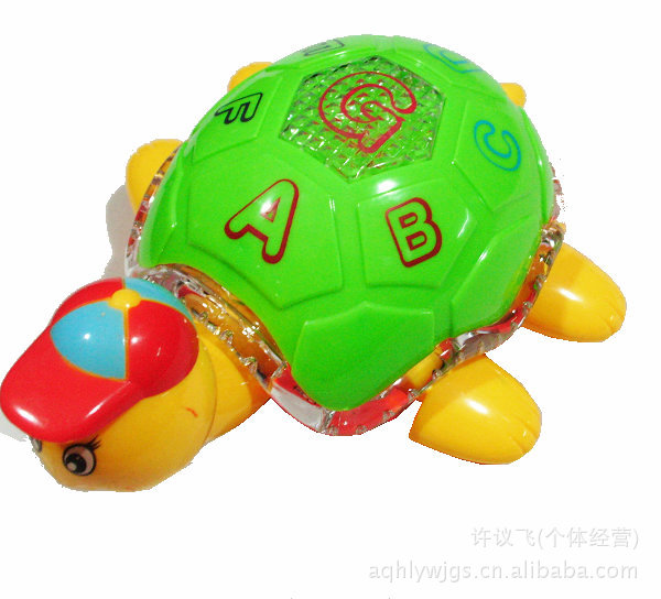 电动玩具电动卡通乌龟闪光乌龟万向乌龟音乐卡通龟