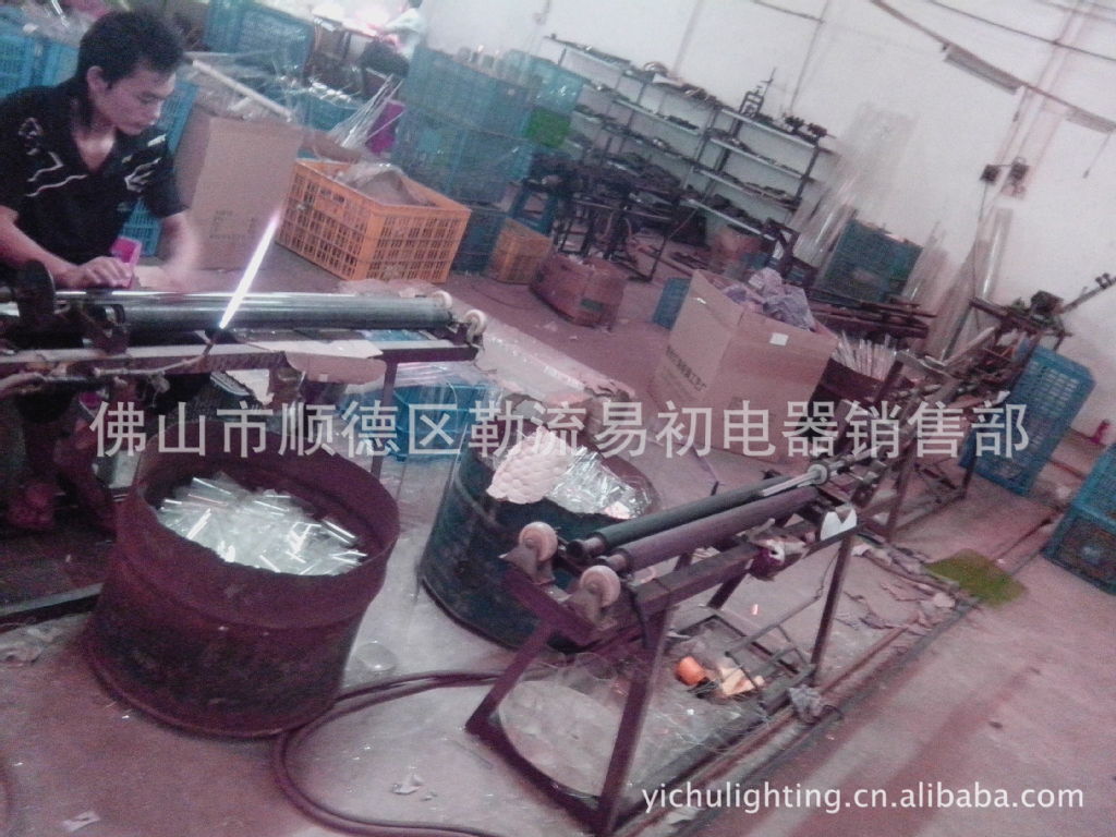 管中管,led管t8t9t10灯管玻璃管切割烧口设备,高精手工改管机械