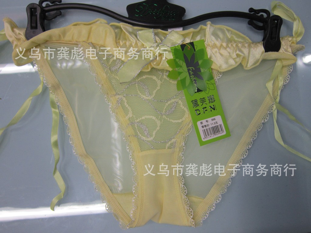 【高档性感蕾丝透明丁字女士<em>内裤</em> 性感腰部系