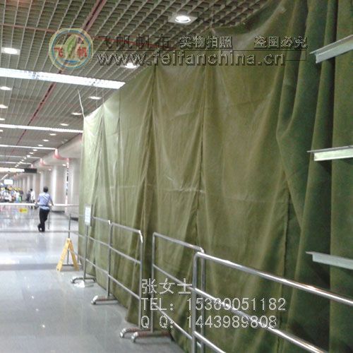 广州地铁工地防尘帆布围布2