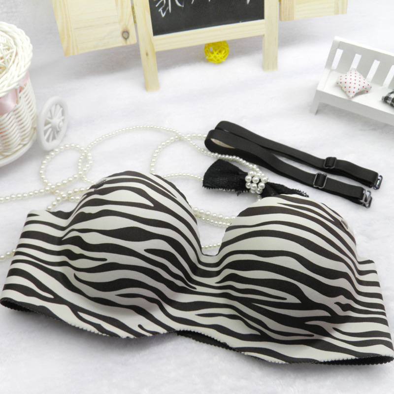 迪妮娜058415一片式无缝无痕内衣<em>文胸褐色</em>斑