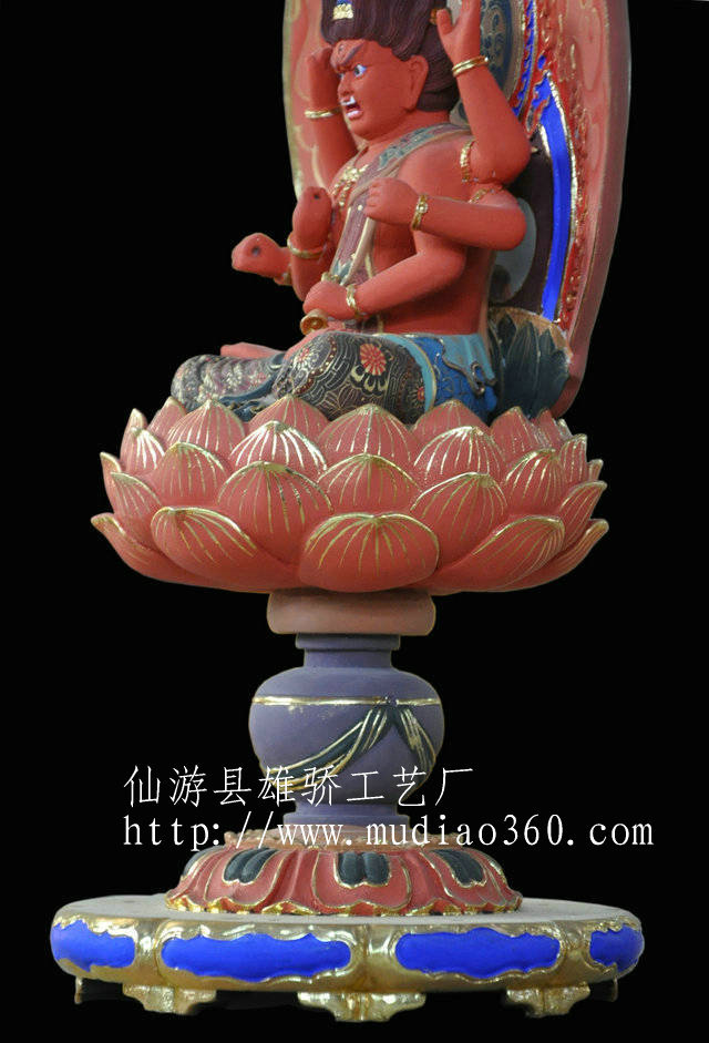 【爱染明王 极好做工彩绘爱染明王 大师工艺 厂