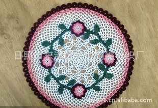 批发采购餐垫、杯垫-来图来样加工 手钩杯垫 人