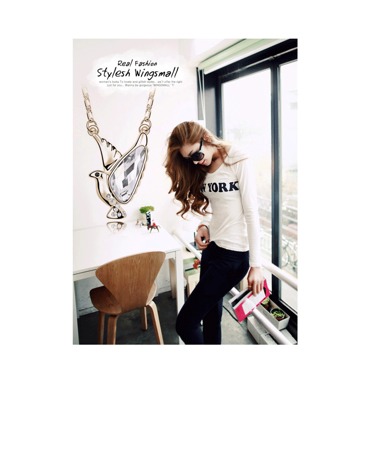 最便宜流行饰品批发奥地利水晶飞翔的小鸟和平