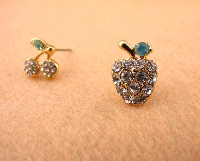 【E188 韩版耳耳批发 18K金保色电镀 防过敏 