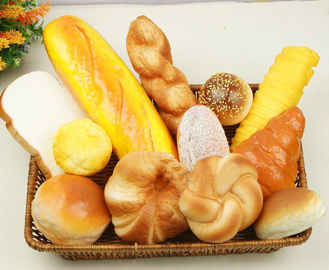 仿真水果蔬菜 面包 多种款式 pu面包 橱柜家居装饰品 面包