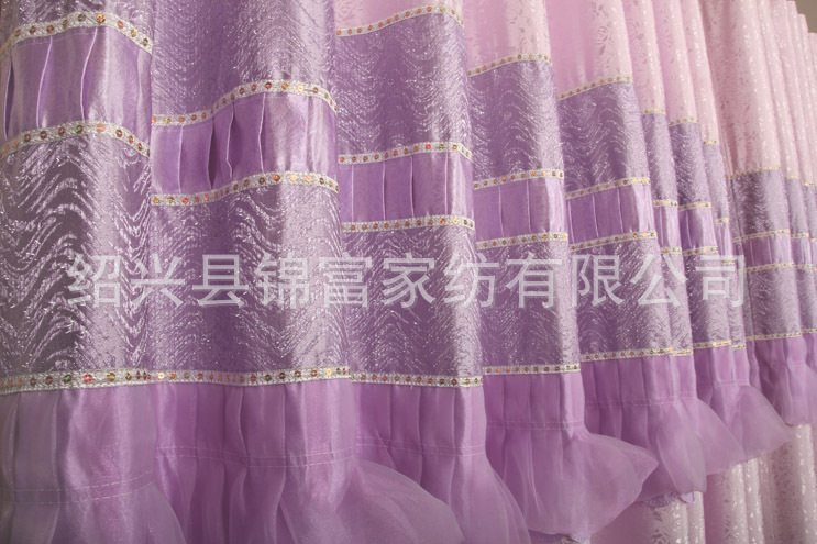 【出口中东中亚中美非洲等外贸窗帘布全涤色织