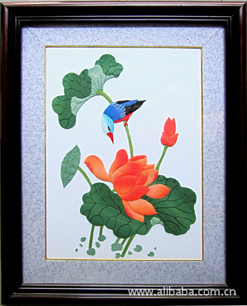 礼品 有框 布贴画成品 客厅卧室 茶花图片,包邮打折 家居装饰画挂画