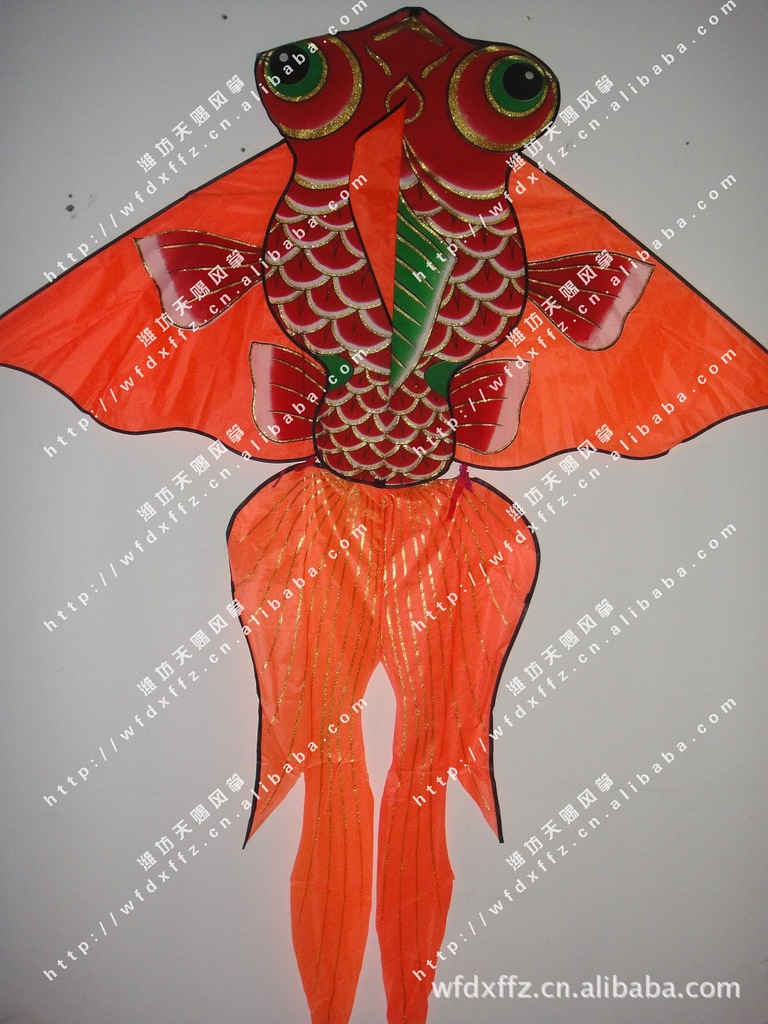 批发-各种传统,现代潍坊风筝-吉祥如意大鱼
