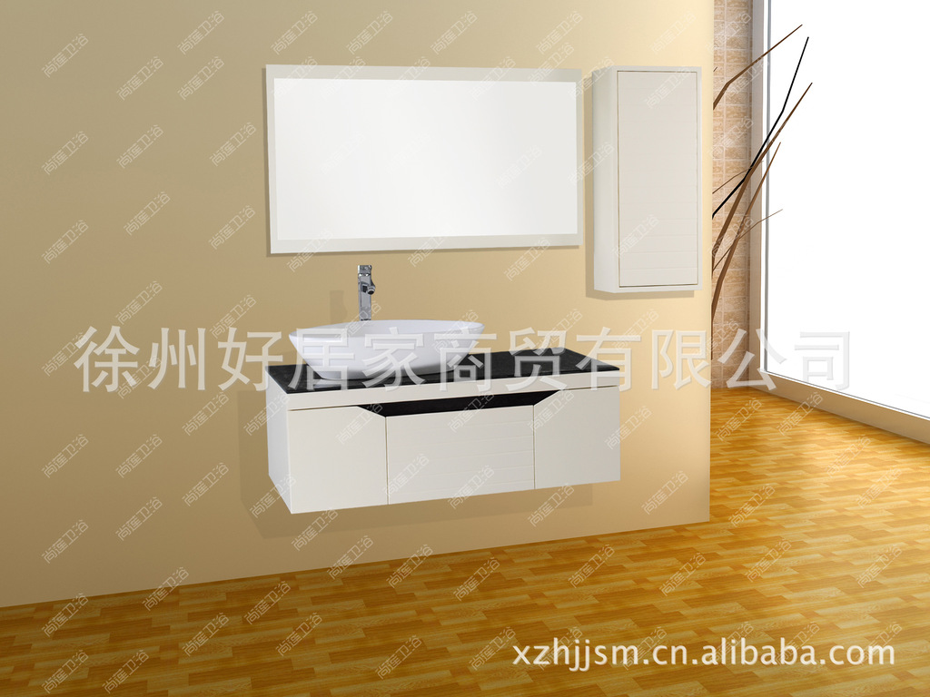 徐州好居家PVC浴室柜 高档浴柜pvc 橡木陶瓷