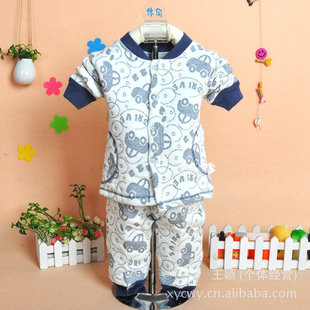 新款童<em>内衣</em> <em>芭比</em>米奇<em>保暖开衫</em>立领<em>内衣</em>套装 9