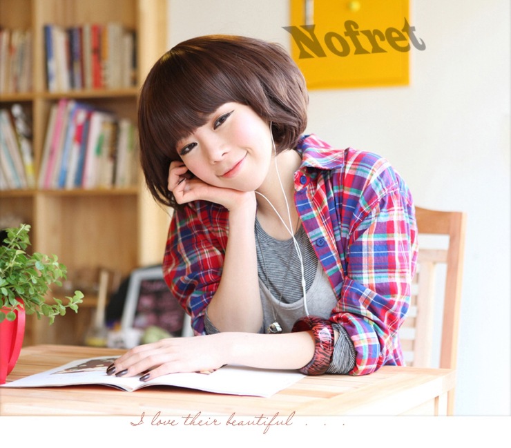 【厂家直销 假发套 <em>女生</em> 韩版蓬松修脸BOBO短