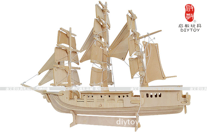 航海模型-航海模型迪艾歪启教diy木制礼品仿真