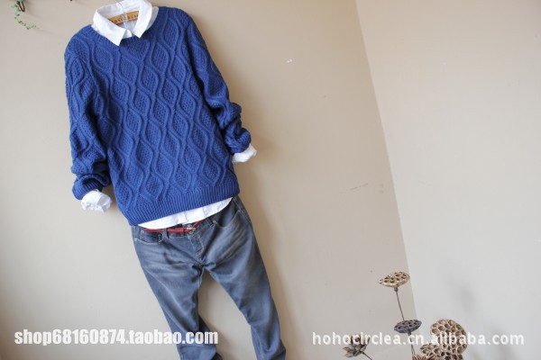 批发零售秋冬新款 <em>男士</em>鸡心领<em>毛衣</em> v领红色<em>毛衣</em>