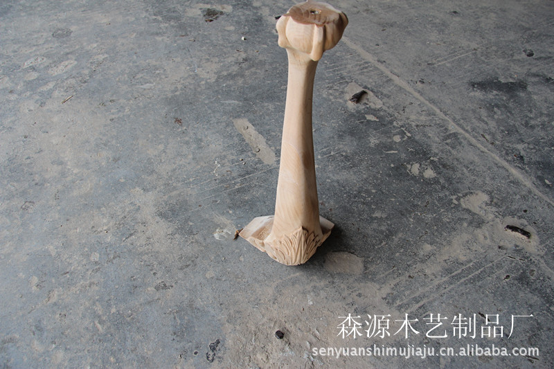 【厂家大量销售优质纯实木白坯办公台脚】