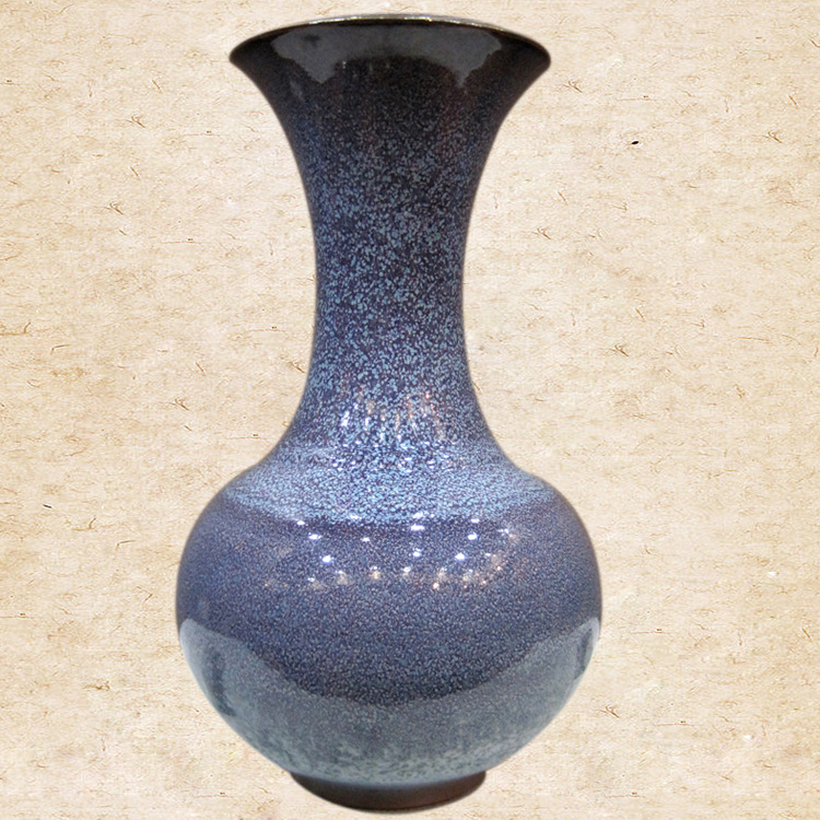 钧瓷 丰硕瓶(瑞雪) 省级大师作品 煤烧作品