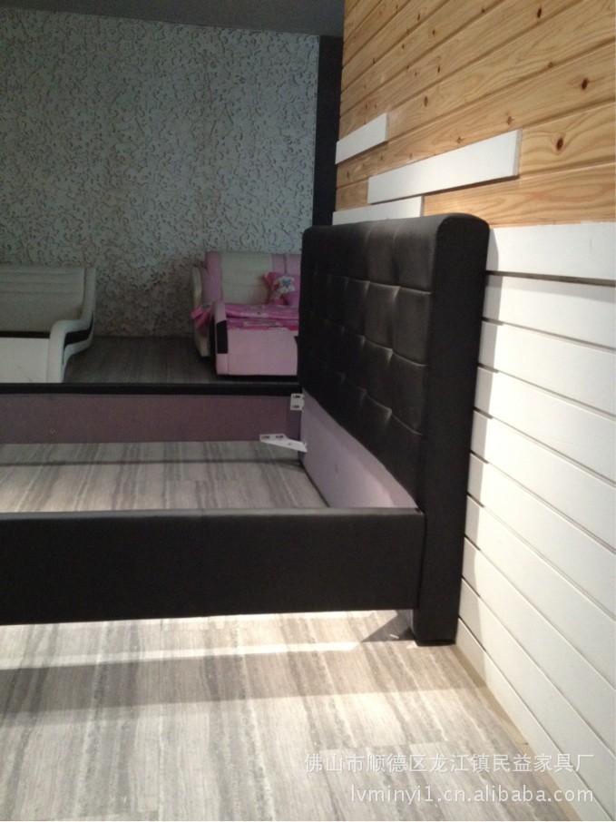 批发采购床类-供应 便宜床架 酒店皮床 出口床