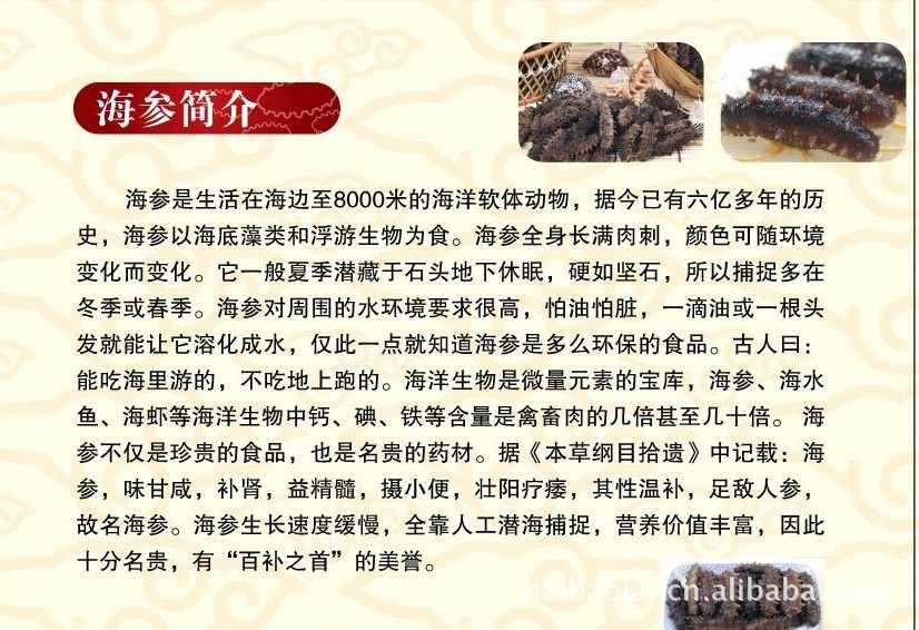海宝莱即食海参 特价 量大 正品 批发 厂家图片