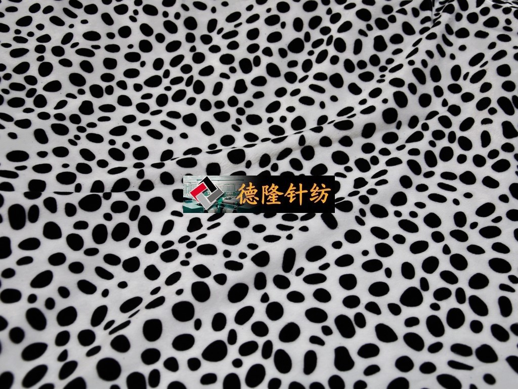 针织面料 仿超柔短毛绒 短毛绒 斑点狗短毛绒 玩