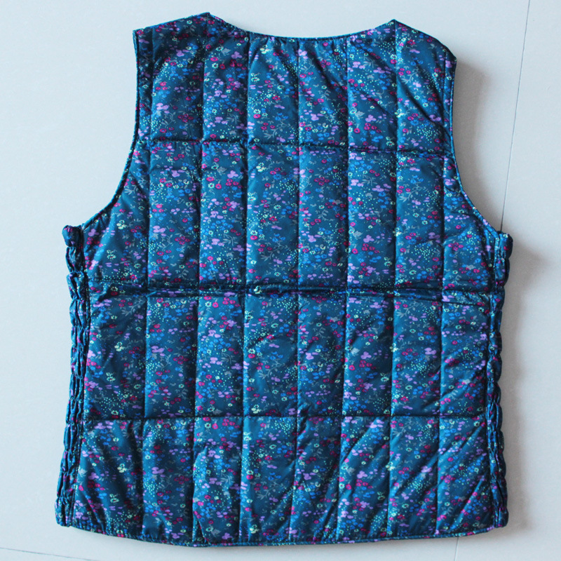 批发采购<em>女式马甲背心</em>-中<em>老年</em>羽绒<em>背心</em> 经典碎