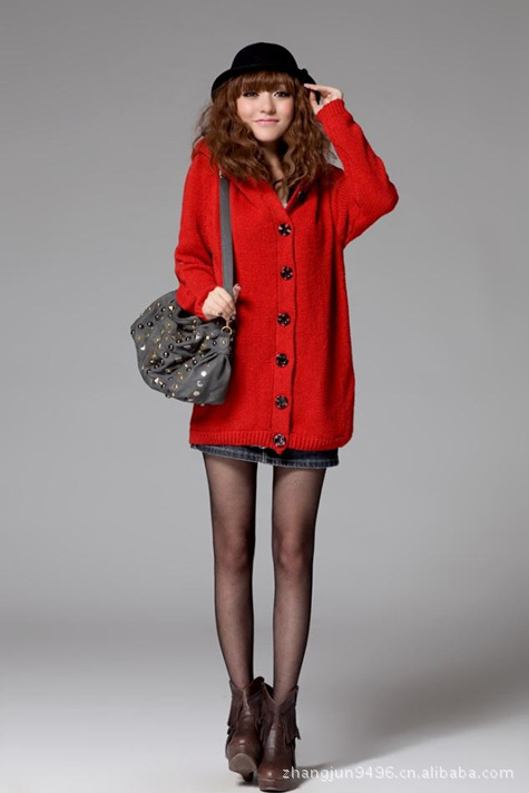 冬季女装长袖<em>大码</em>加厚<em>粗毛线</em>毛衣<em>女开衫</em>一件代