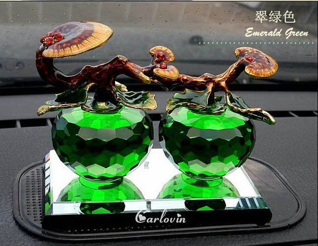 2013新款K9水晶汽车香水座车载 车内饰摆件灵芝苹果香水座 图片_高清大图 - 阿里巴巴