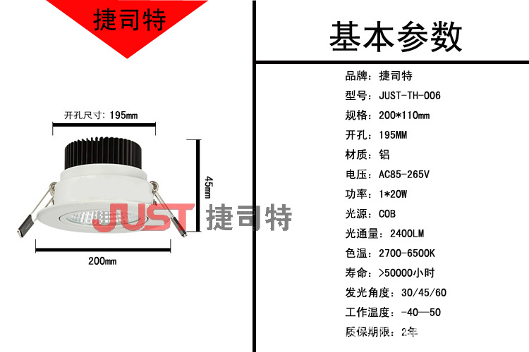 cob20W参数