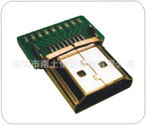 HDMI 19P M 帶PCB焊板