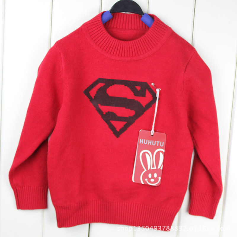 【【热销】厂家直销潮款 超人S<em>标志毛衣</em>男童装