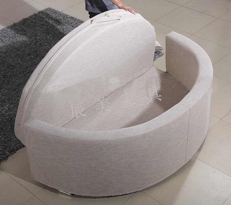 厂家直销 布艺沙发床 小户型必需品 圆形功能沙