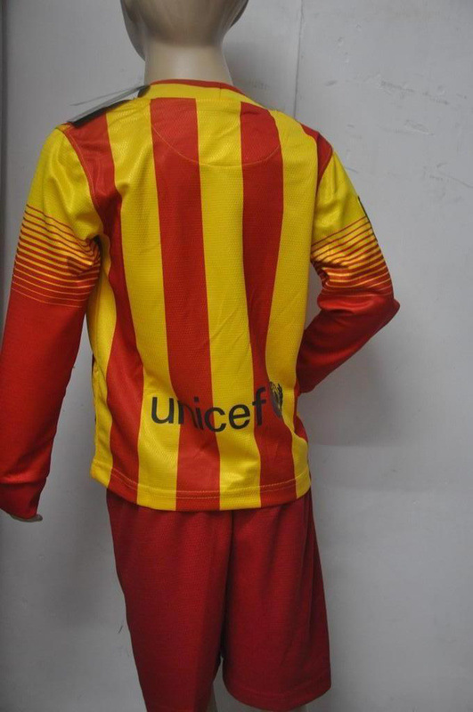 热销 13\/14赛季皇家马德里主场儿童长袖足球服