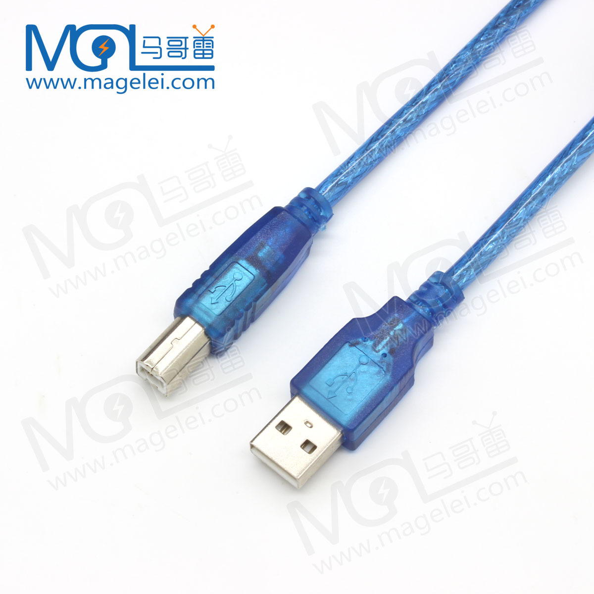 USB2.0打印线 蓝色