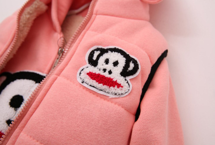 【新款韩版时尚<em>儿童女卫衣三件套</em> 可爱嘻哈猴