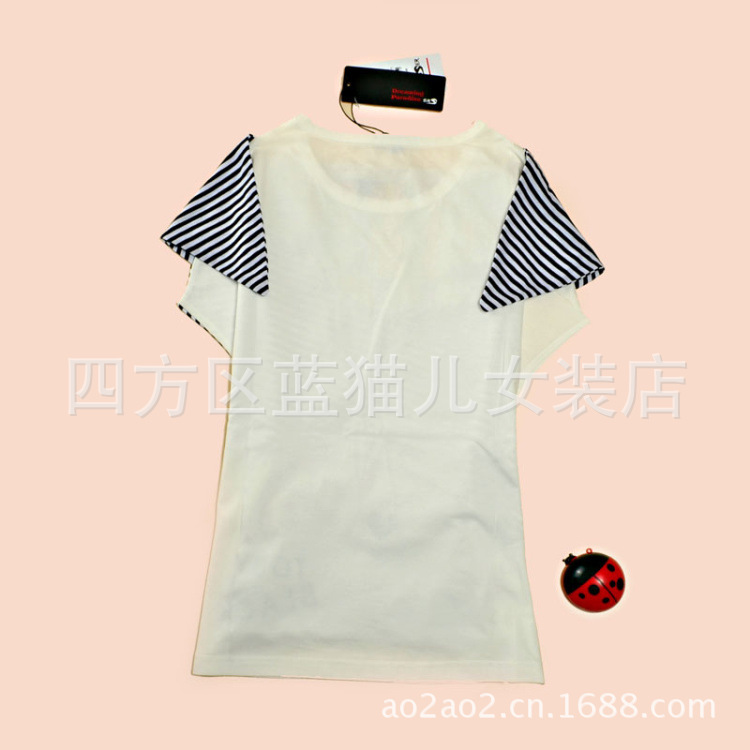 批发2013新款夏装女士T恤短袖<em>个性少女装</em>韩版