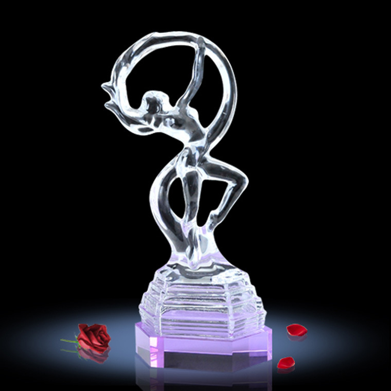 批发采购水晶工艺品-音乐舞蹈类水晶奖杯\/水晶