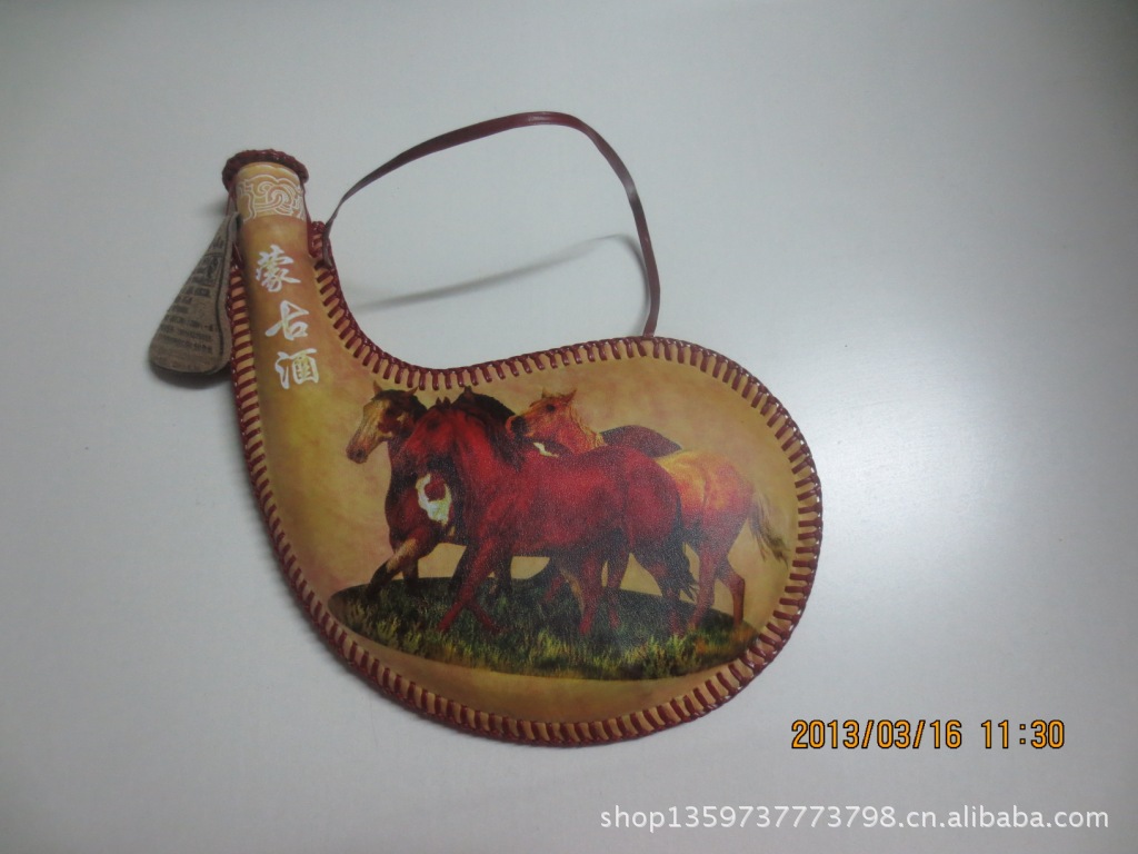 【内蒙古特产皮囊酒壶马奶酒38度水袋批发】