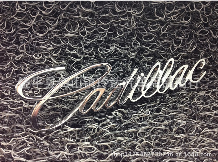 【凯迪拉克原厂款式金属英文车标 cADILLAC 