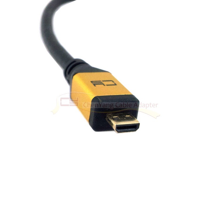 【CY Micro HDMI转VGA线 带音频和供电 手机