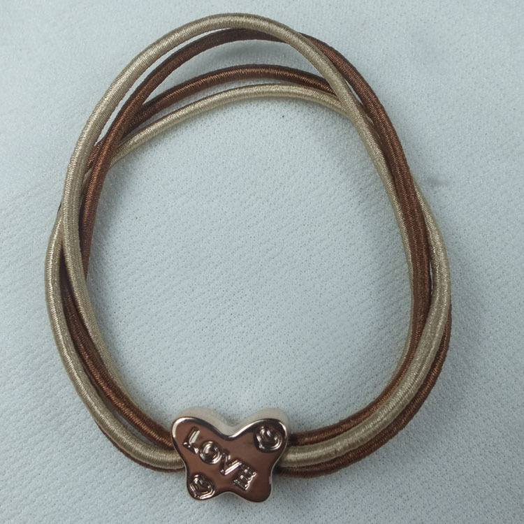 品发饰韩版超高弹性荧光无缝爱心苹果<em>接头发</em>绳