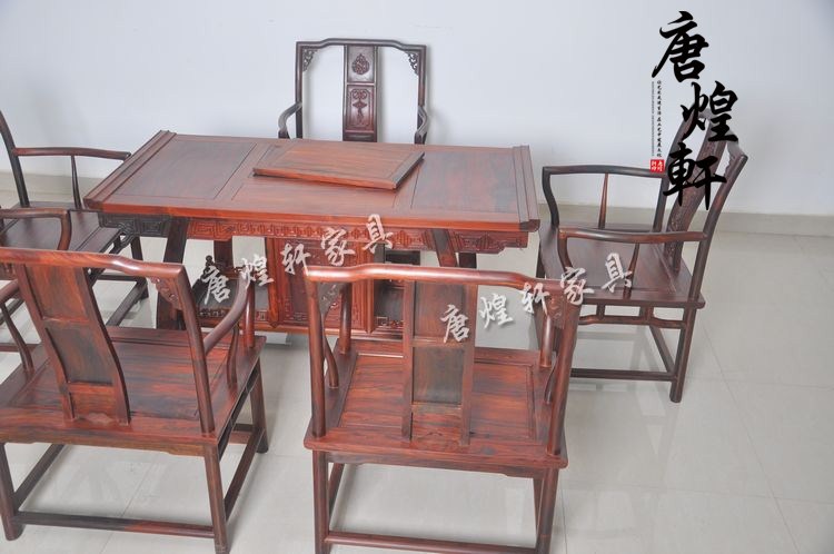酸枝汉式茶桌六件套 (16)