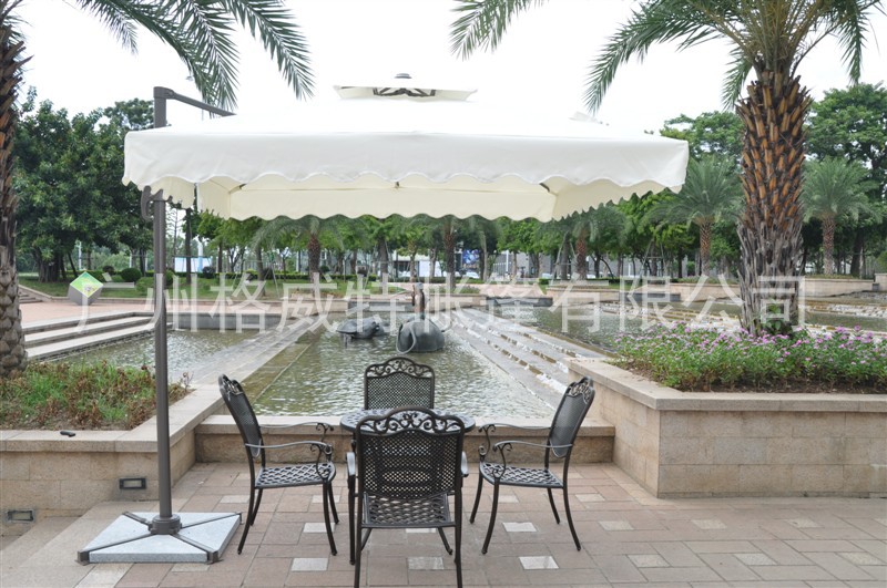 2.5米双层波浪边罗马伞1