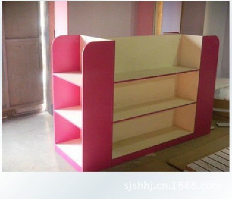 双面木质货架展示柜化妆品中岛柜 超市货架精