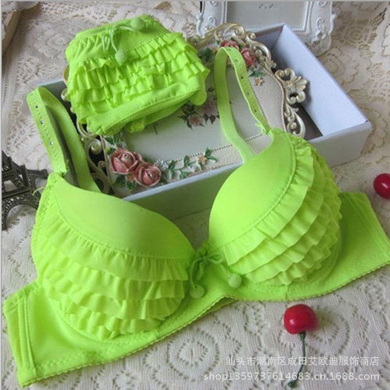 供应新款2203 <em>日韩</em>少女内衣 <em>可爱</em>蛋糕层蕾丝文