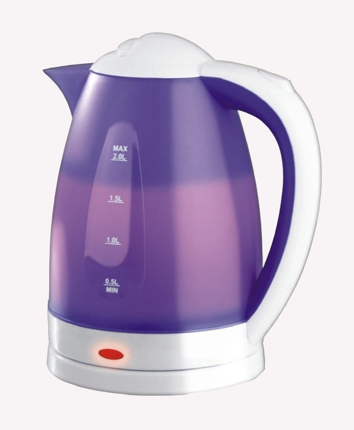 【【力骏祺】供应即开式塑料电水壶 变色电水