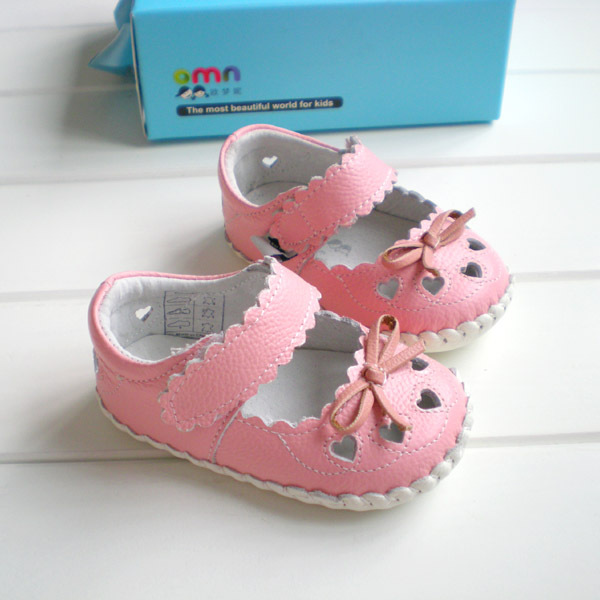 外贸真皮婴儿皮凉鞋防滑学步鞋子 真皮单鞋 女宝宝皮凉鞋1607PK